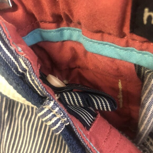 Mini Boden Size 4 Striped Pants And Belt - Picture 5 of 7